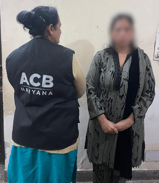 यमुनानगर में ₹30 हजार की रिश्वत लेते रंगे हाथों गिरफ्तार की गई प्रदूषण नियंत्रण बोर्ड की सहायक