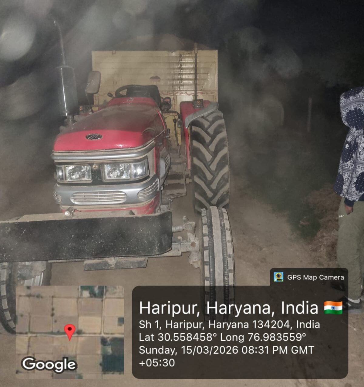 टांगरी नदी में अवैध खनन पर पुलिस का एक्शन, देर रात चैकिंग के दौरान ट्रैक्टर-ट्रॉली पकड़ी