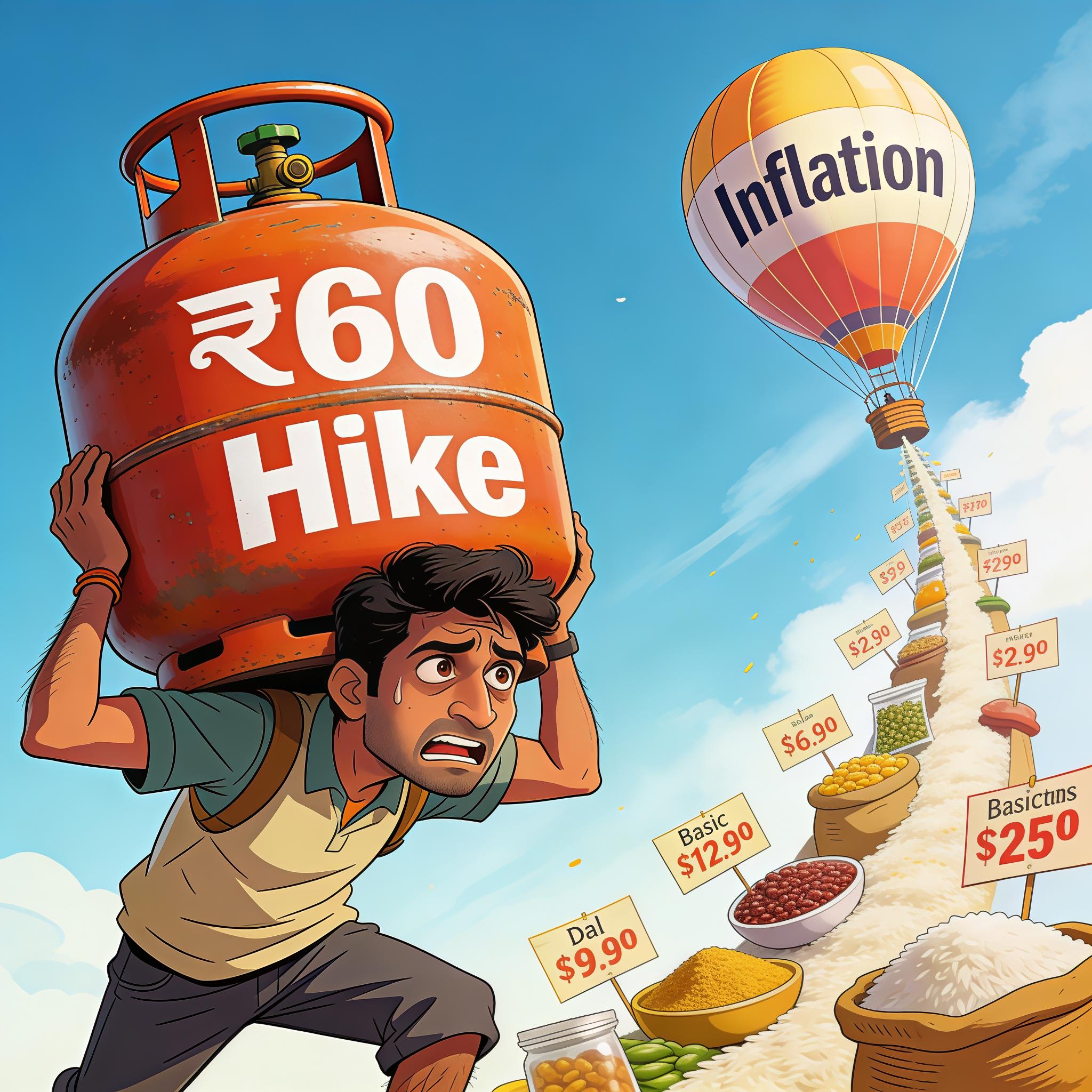 घरेलू गैस सिलेंडर हुआ महंगा, 14.2 किलो LPG के दाम ₹60 बढ़े