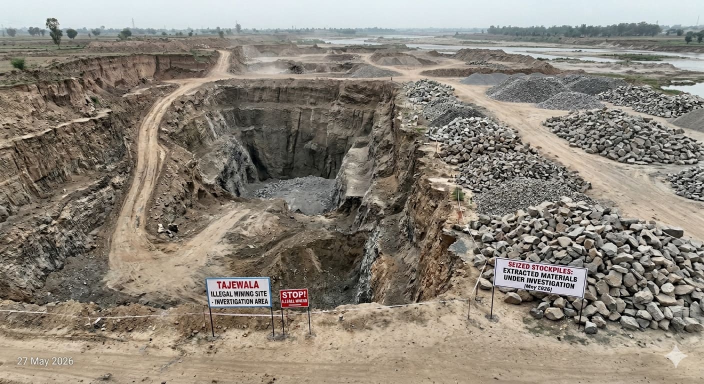 ताजेवाला में अवैध खनन की जांच तेज: बीडीपीओ ने राजस्व विभाग से मांगी पंचायत भूमि की निशानदेही,