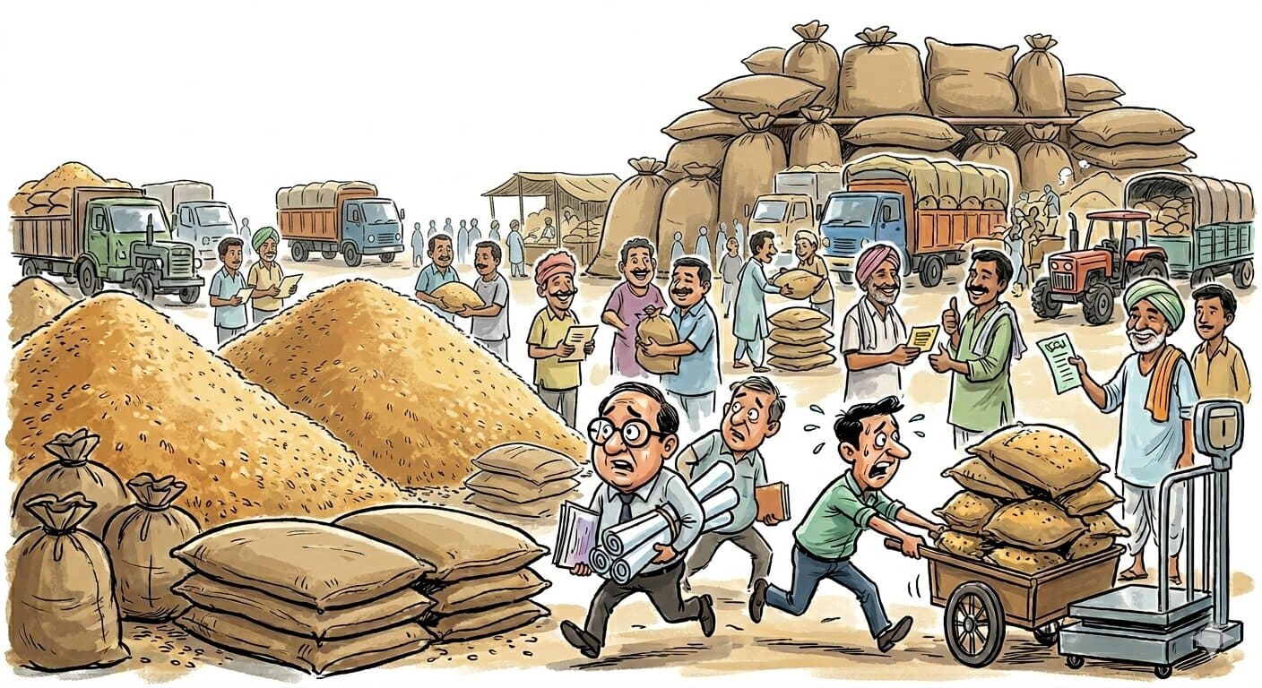 कैंट अनाज मंडी में बारदाने की कमी मामले में वेयरहाउसिंग मैनेजर निलंबित